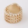 Smiley Face Ring with Jeweled Accent