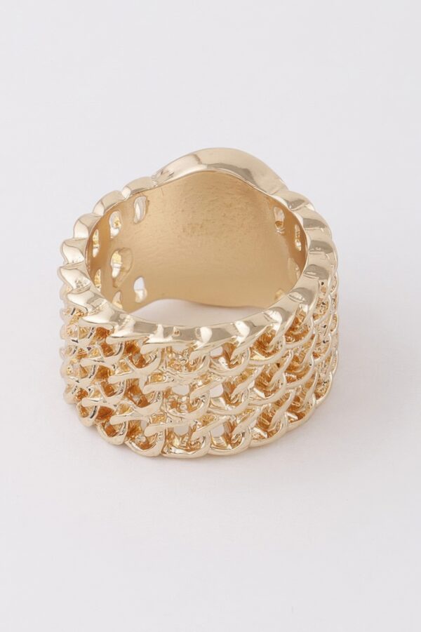 Smiley Face Ring with Jeweled Accent