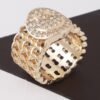 Smiley Face Ring with Jeweled Accent