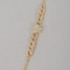 Butterfly Chain Bracelet with Rhinestone Accent