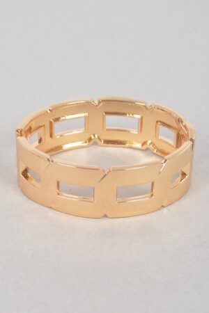 Polished Chain Bracelet – Metal Link Design