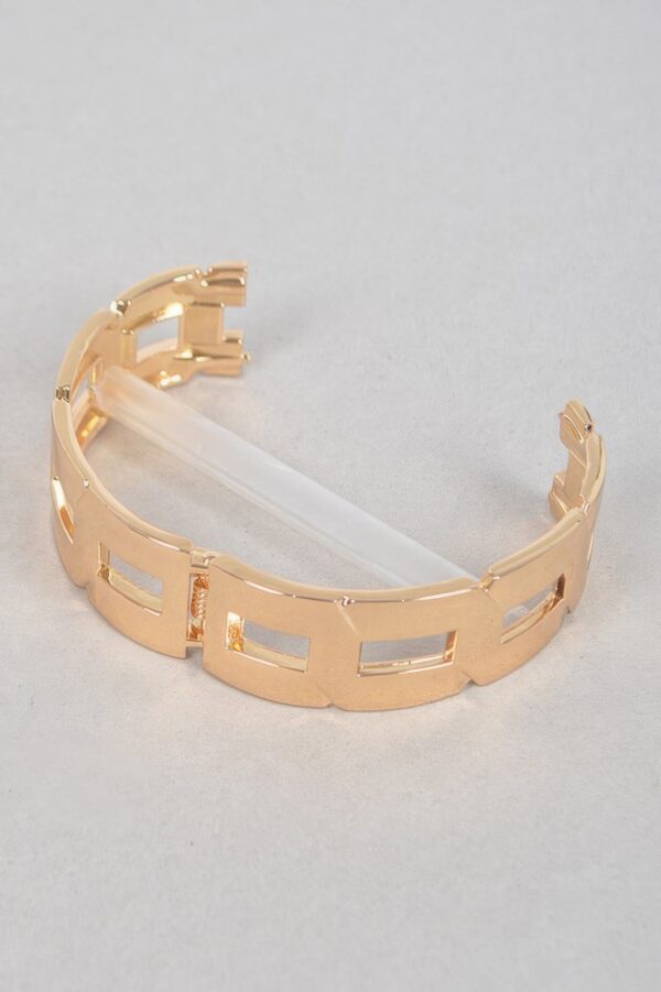 Polished Chain Bracelet – Metal Link Design
