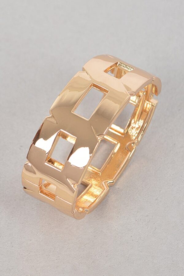 Polished Chain Bracelet – Metal Link Design