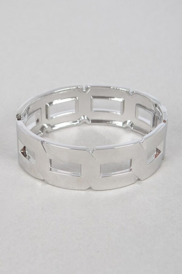 Polished Chain Bracelet – Metal Link Design