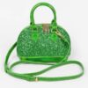 Glitter Mirror Top-Handle Crossbody Bag
