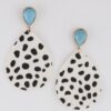 Animal Print Teardrop Earrings – Lightweight