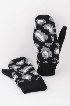 Leopard Print Mittens – Cozy Winter Gloves