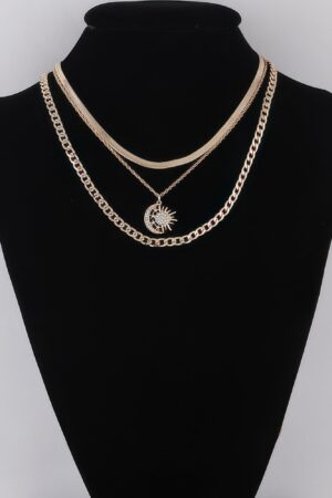 Sun N Moon Chain Necklace – Delicate Sun & Moon Accents