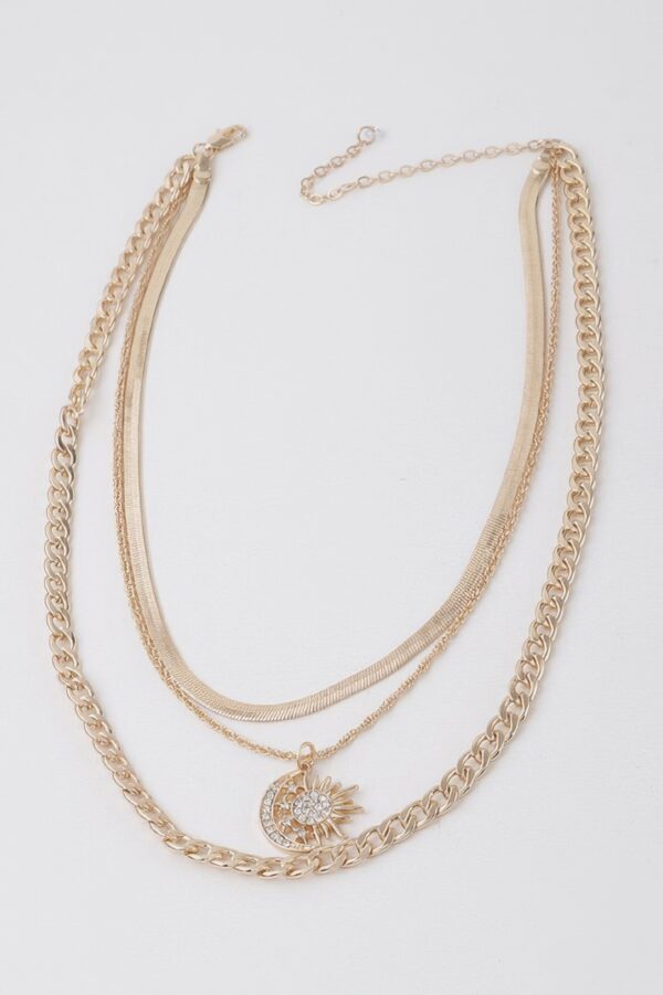 Sun N Moon Chain Necklace – Delicate Sun & Moon Accents