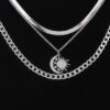 Sun N Moon Chain Necklace – Delicate Sun & Moon Accents