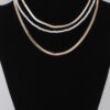 Snake Chain Pearl Necklace – Sleek Pearl Accent