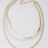 Snake Chain Pearl Necklace – Sleek Pearl Accent