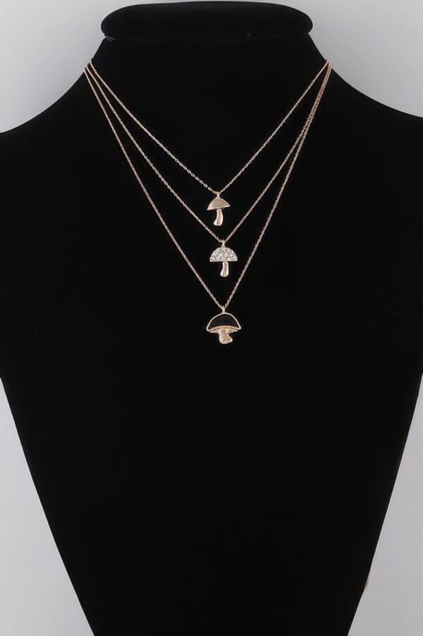 Mushroom Pendant Necklace Set – Whimsical Charm
