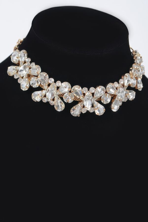 AB Stone Earring & Necklace Set – Shimmering Accent