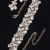 AB Stone Earring & Necklace Set – Shimmering Accent