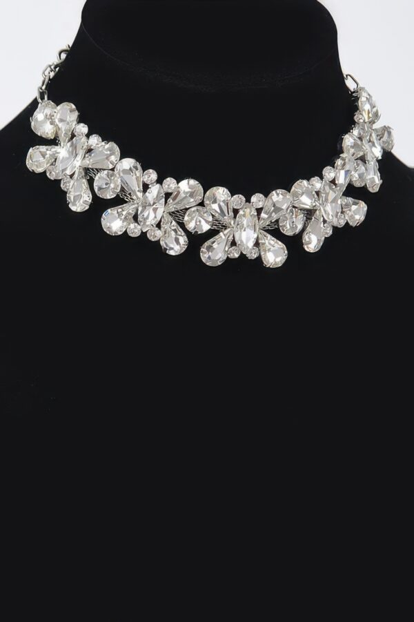 AB Stone Earring & Necklace Set – Shimmering Accent