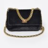 Velvet Quilted Fur Chain Flap Clutch – Evening