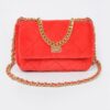 Velvet Quilted Fur Chain Flap Clutch – Evening