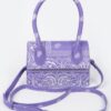 Bandana-Print Single-Handle Flap Crossbody Bag