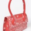 Bandana-Print Single-Handle Flap Crossbody Bag