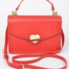 Heart Metal Top-Handle Clutch – Structured Evening Bag