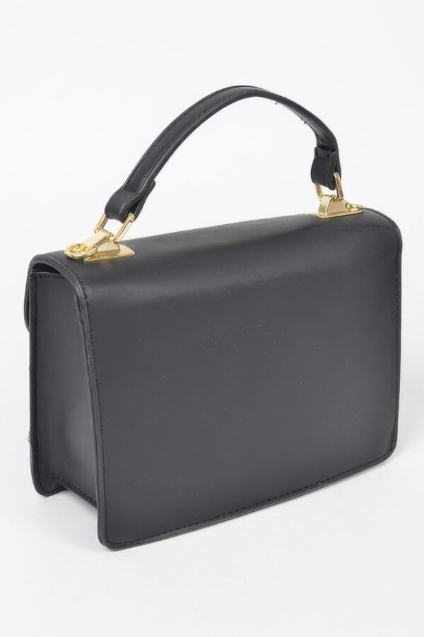 Heart Metal Top-Handle Clutch - Structured Evening Bag