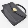 Heart Metal Top-Handle Clutch - Structured Evening Bag
