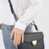Heart Metal Top-Handle Clutch - Structured Evening Bag