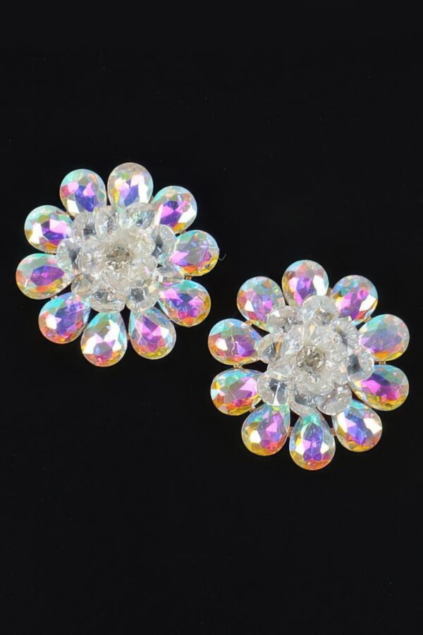 Rhinestone Studded Earring - Sparkling Stud