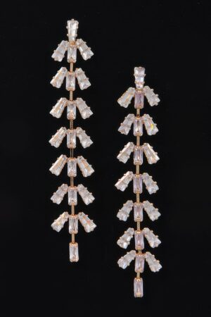 Rhinestone Drop Earrings – Sparkling Dangle