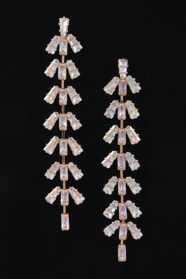 Rhinestone Drop Earrings – Sparkling Dangle