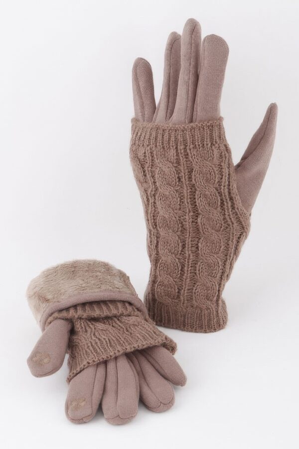 Knitted Sleeve Gloves - Cozy Knit Layering