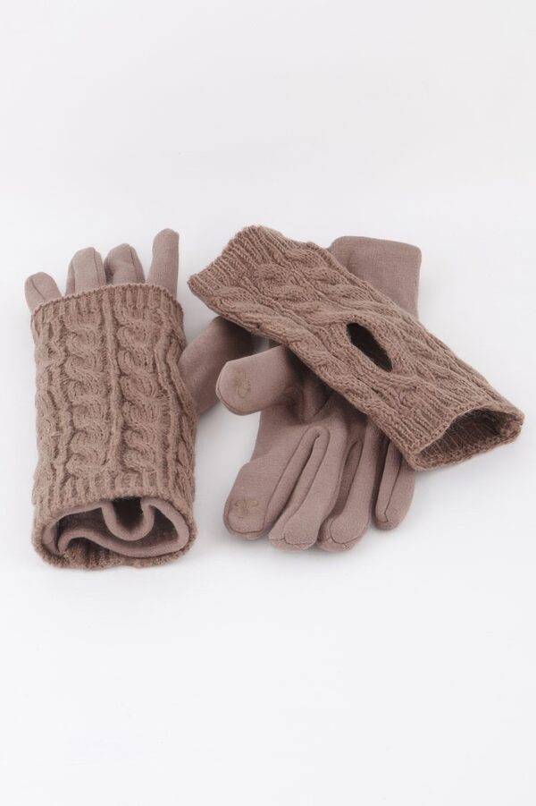 Knitted Sleeve Gloves - Cozy Knit Layering