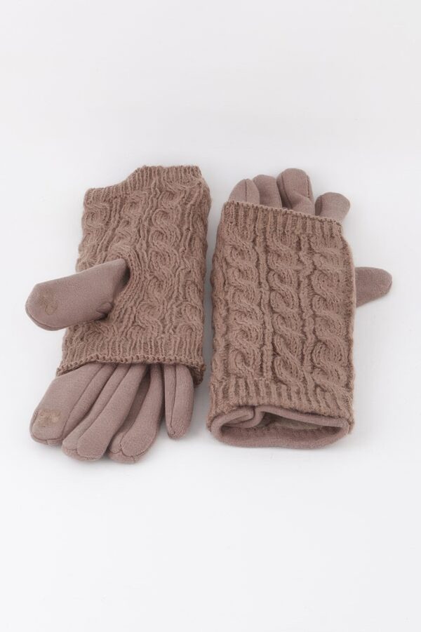 Knitted Sleeve Gloves - Cozy Knit Layering
