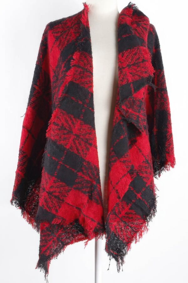 Classic Plaid Winter Scarf – Long Soft Wrap