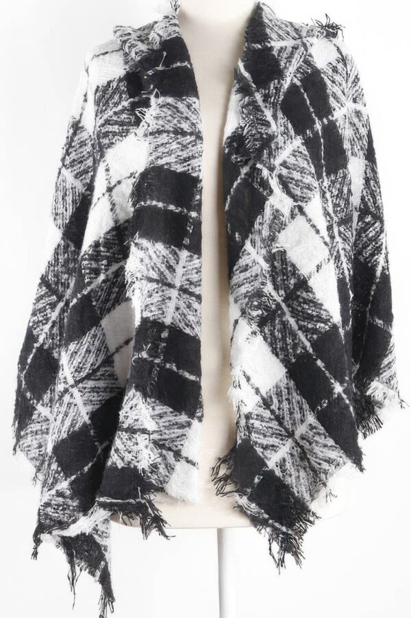 Classic Plaid Winter Scarf - Long Soft Wrap
