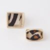 Chunky Animal Print Ring - Bold Graphic Accent