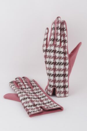 Striped Plaid Winter Gloves – Classic Plaid Style