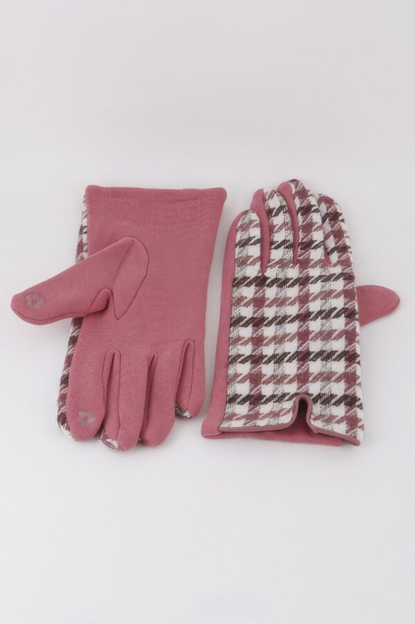 Striped Plaid Winter Gloves - Classic Plaid Style