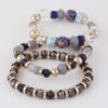 Multi-Stone Bead Bracelets - Layered Stackable Style