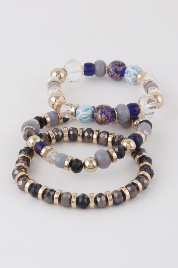 Multi-Stone Bead Bracelets - Layered Stackable Style