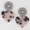 Marbled Heart Drop Earrings – Romantic Heart Drops