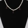 Gummy Bear Trio Necklace with Pearled Accents