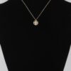 Clover Pendant Necklace with Jeweled Accents