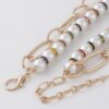 Double-Layer Pearl N Chain Necklace - Mixed Texture