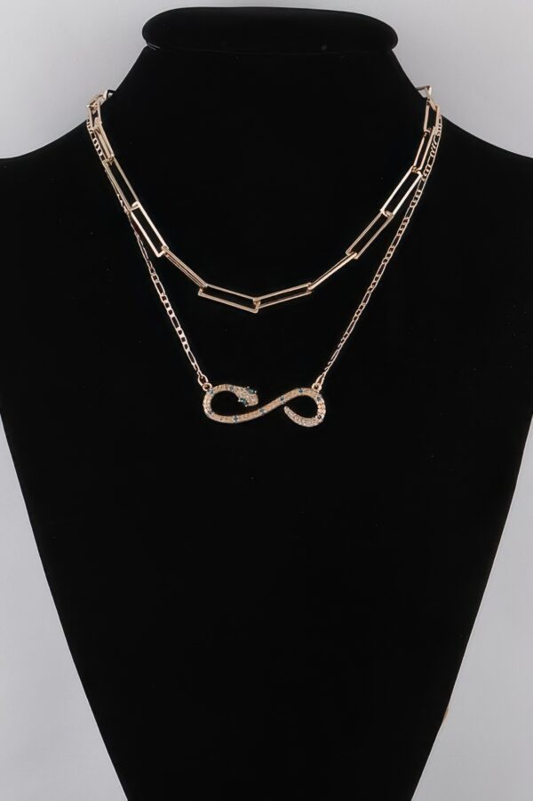 Infinity Snake Pendant Necklace – Twined Motif
