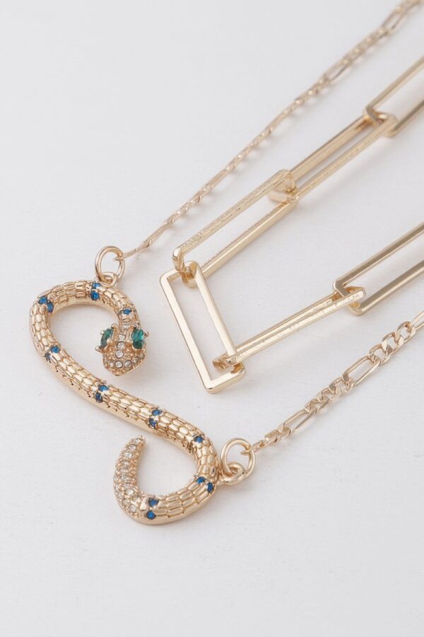 Infinity Snake Pendant Necklace - Twined Motif