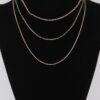 Multi-Stone N-Link Chain Necklace – Bold Link Detail