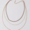 Multi-Stone N-Link Chain Necklace - Bold Link Detail