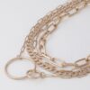 Linked Circles Chain Necklace - 16-Inch Minimalist Accent